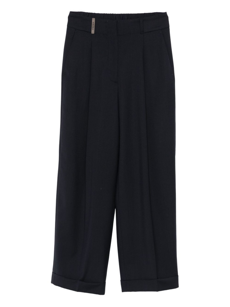 pleated cuffed trousers 1