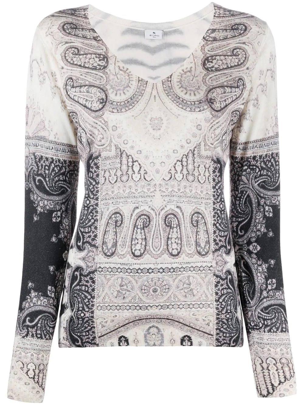 print mix fitted jumper - 1