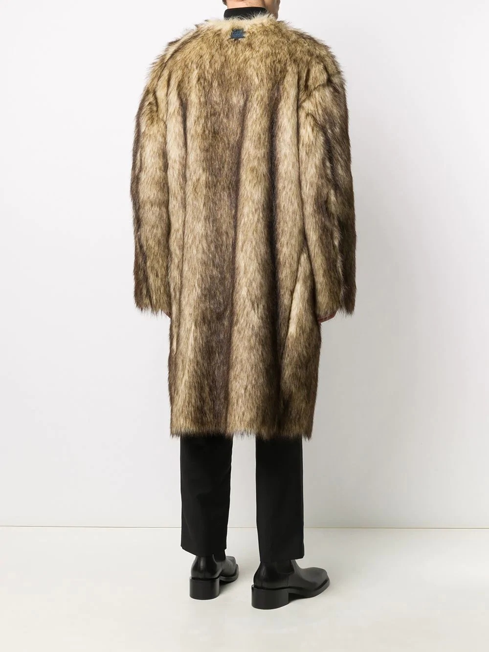 faux-fur coat - 4