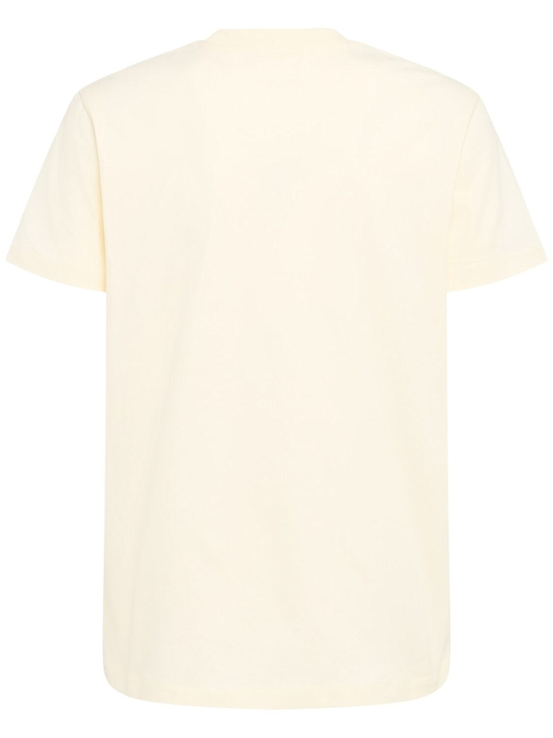 Embroidered logo cotton t-shirt - 4