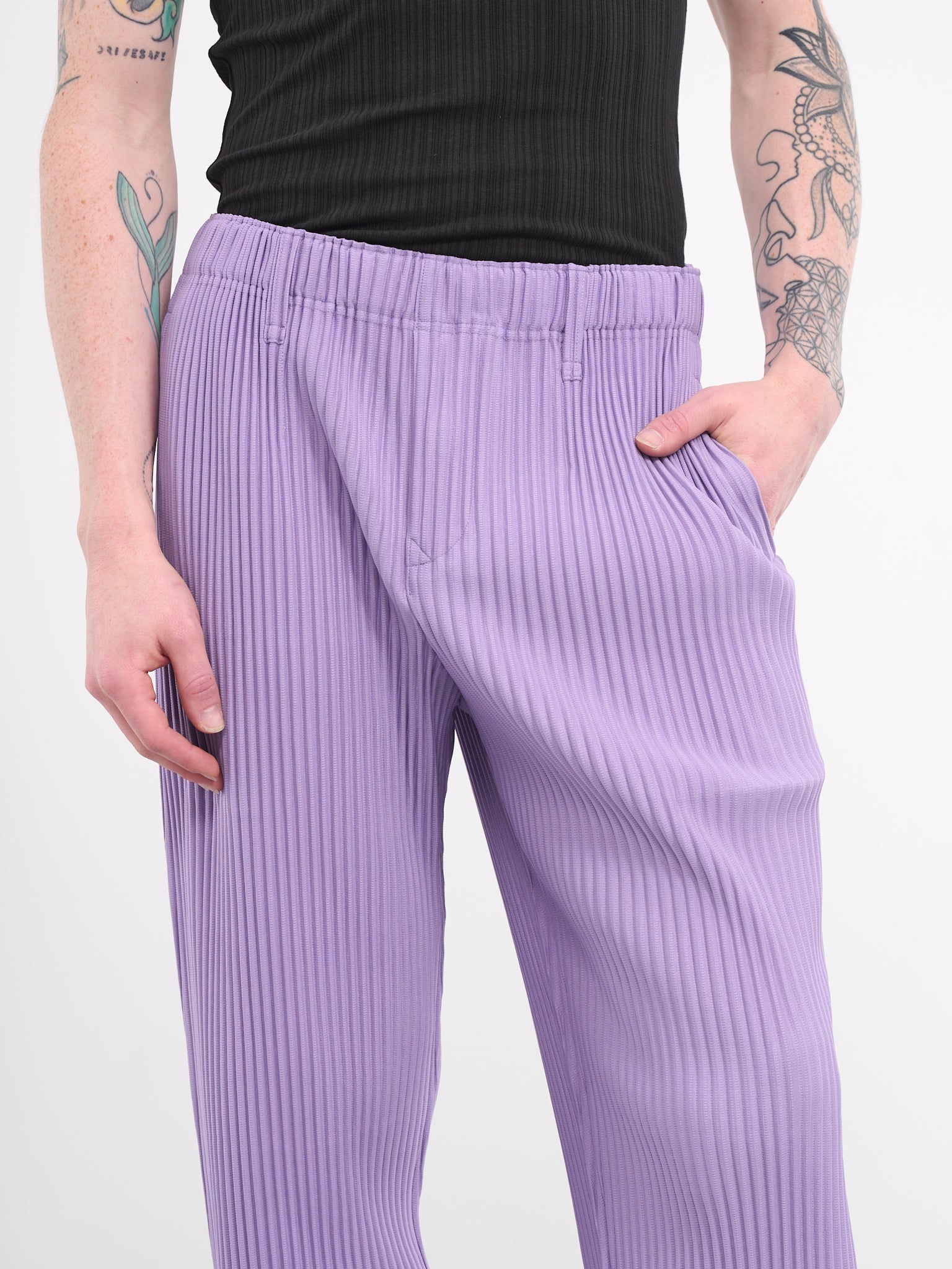 Color Pleats Trousers - 5