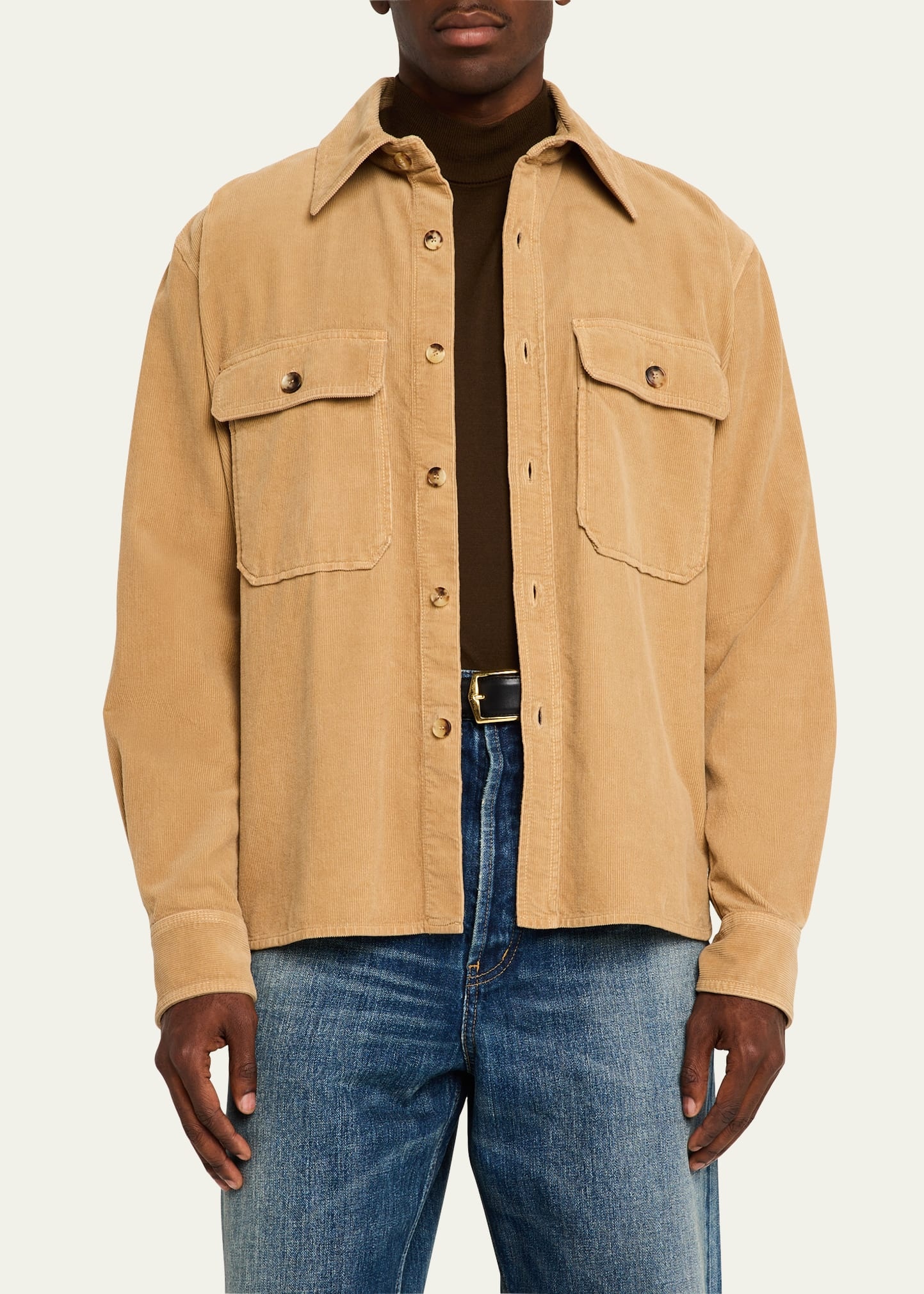 Men's 2-Pocket Corduroy Overshirt - 4