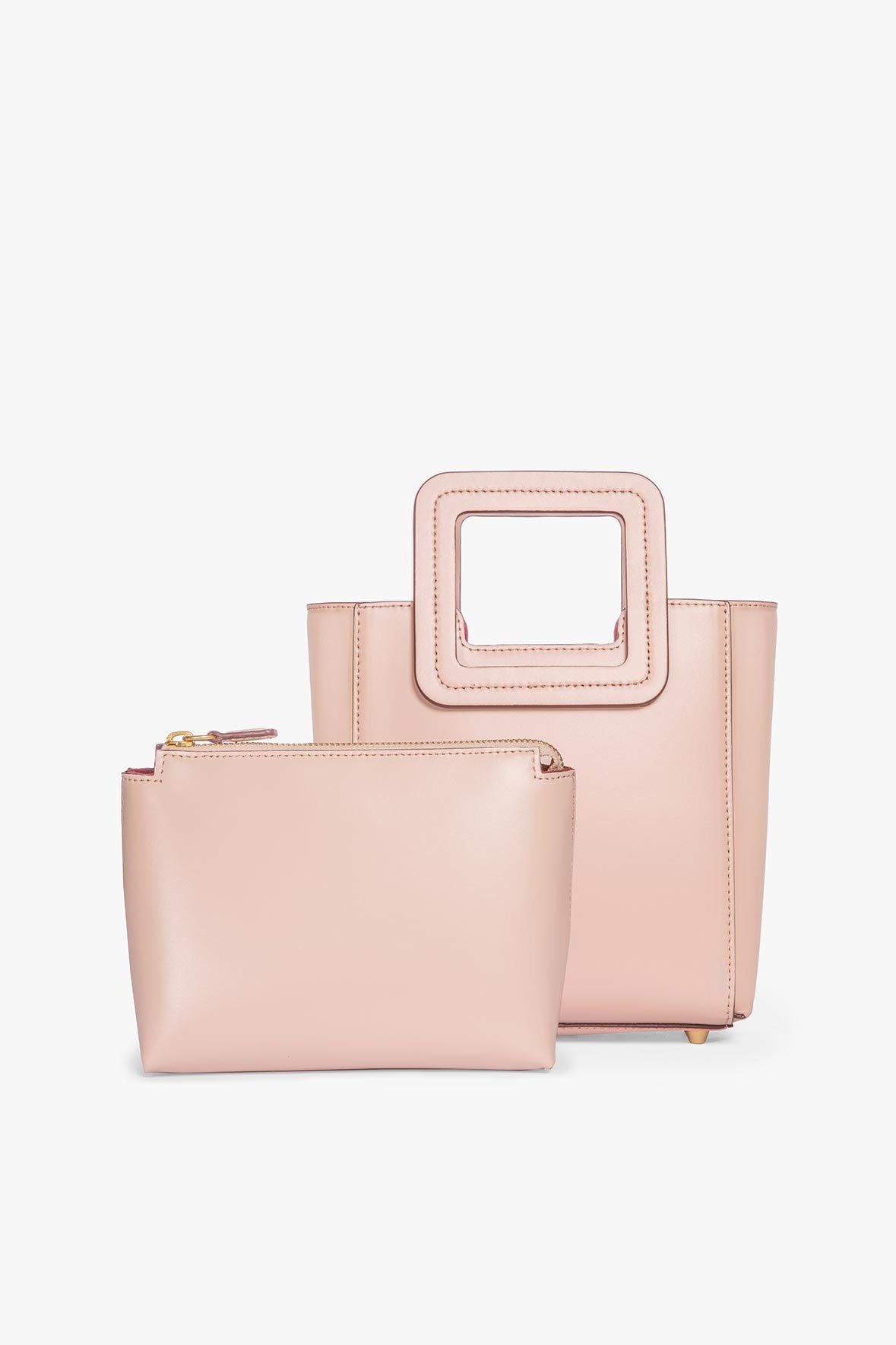 STAUD MINI SHIRLEY LEATHER BAG | BLUSH - 3