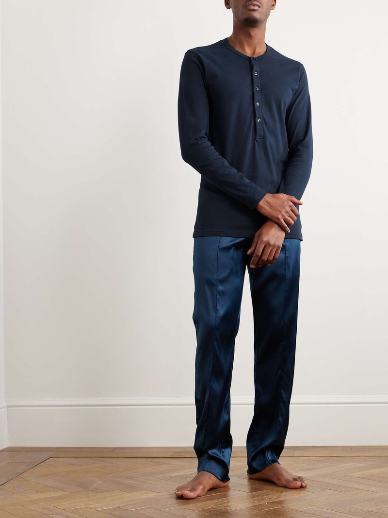 TOM FORD Stretch-Cotton Jersey Henley Pyjama T-Shirt outlook