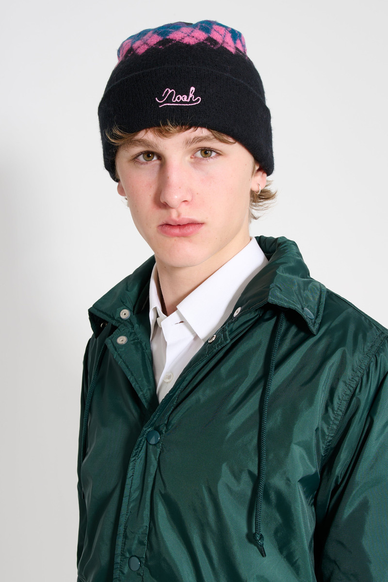 NOAH ARGYLE BEANIE BLACK 3