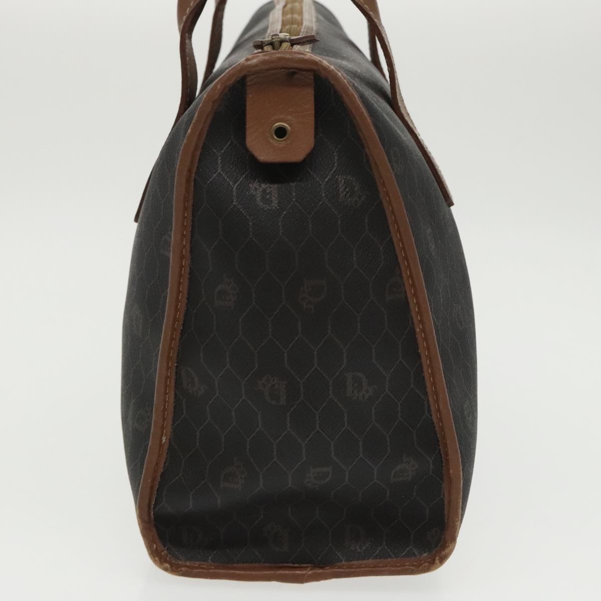 DIOR Honeycomb Canvas Hand Bag Black - 4