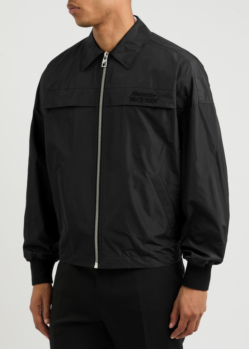 Alexander McQueen Alexander Mcqueen Logo-embroidered Shell Jacket outlook