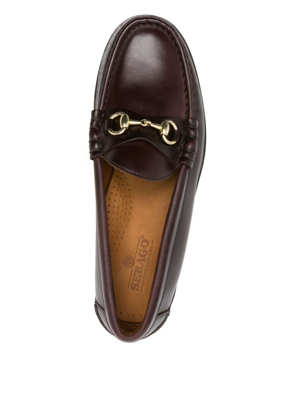 horsebit leather loafers - 4
