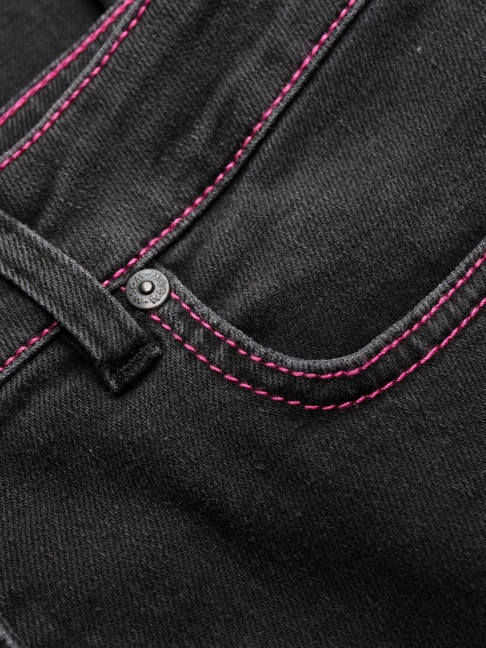 tonal-stitch skinny jeans - 7