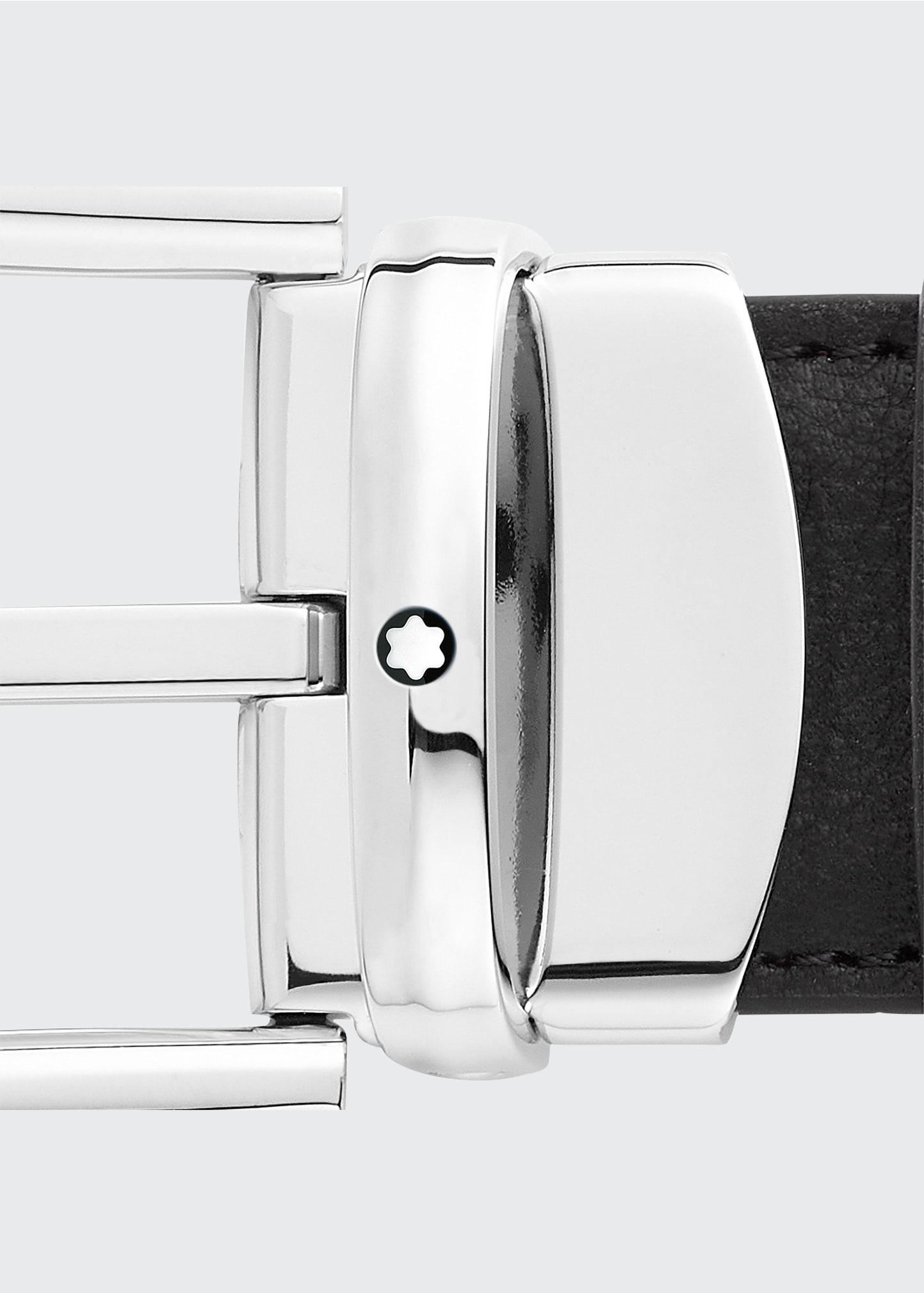 Men's Horseshoe-Buckle Reversible Leather Belt - 4