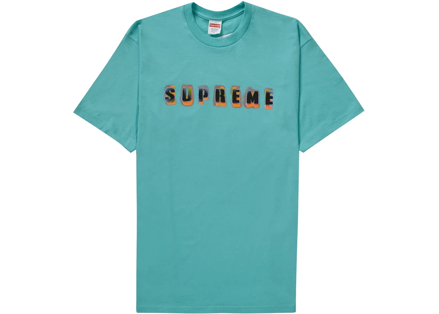 Supreme Stencil Tee Teal - 1