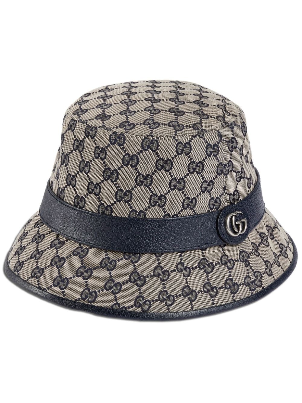 Gg fabric hat with double g - 1