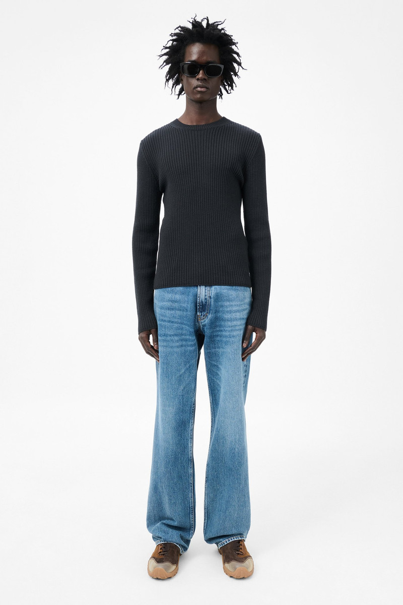 Our Legacy Compact Roundneck Off Black Rustic Merino outlook