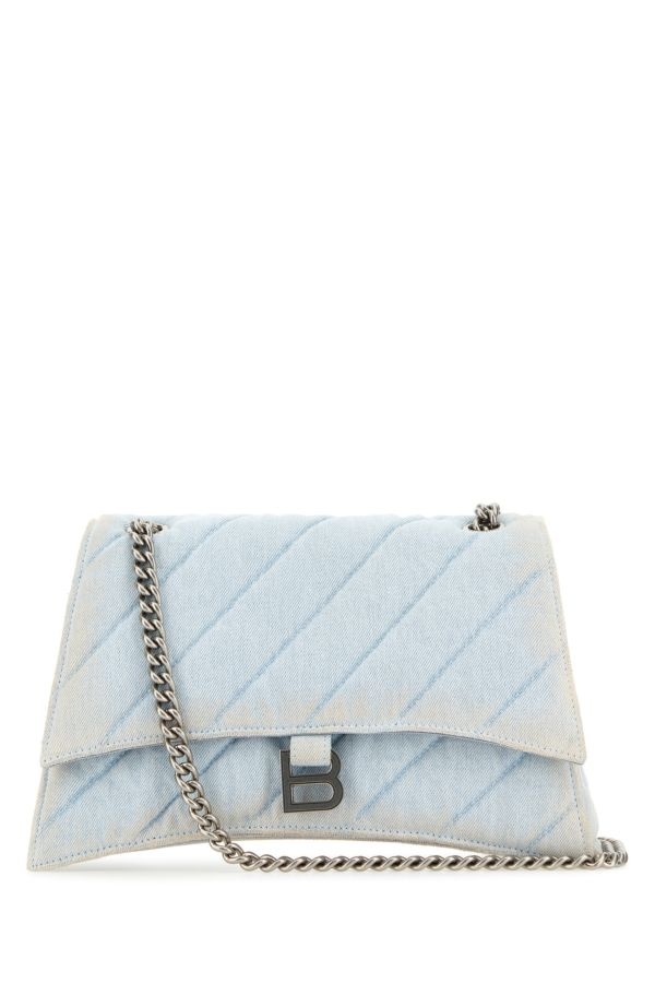 Light-blue denim Crush M shoulder bag - 1