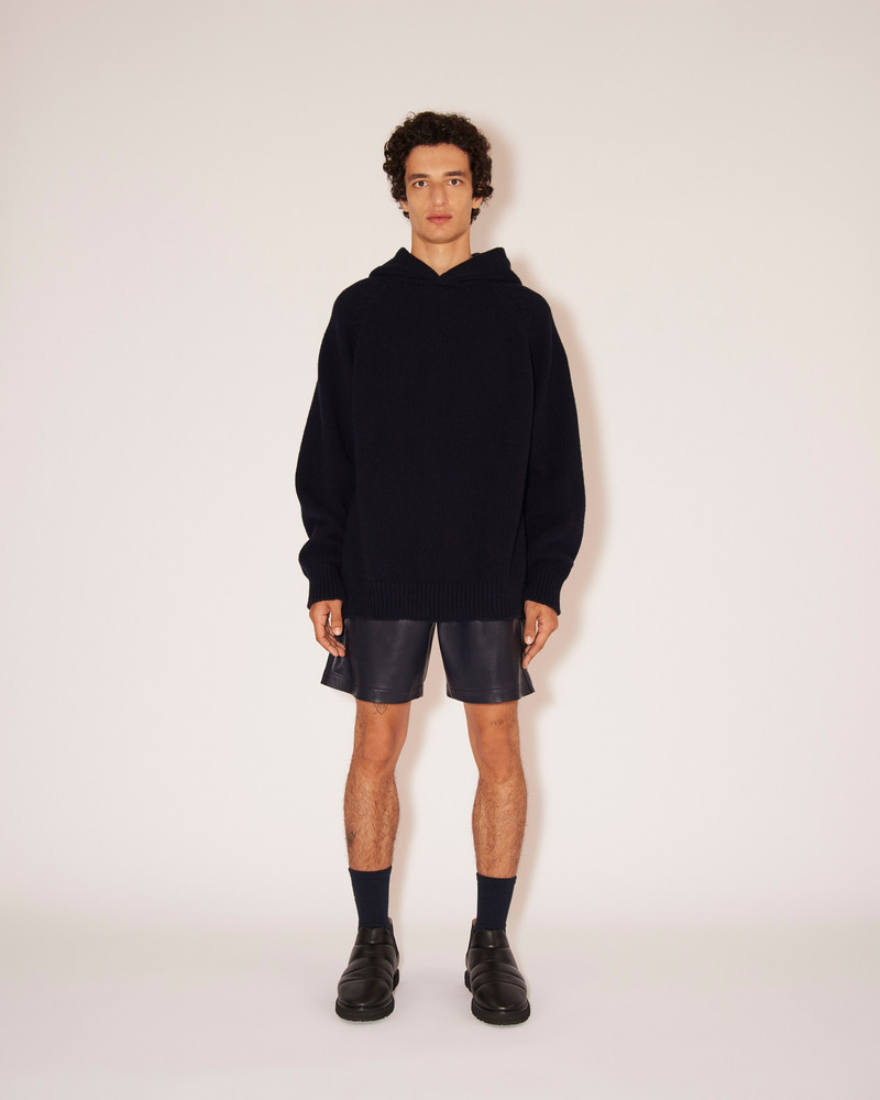 Nanushka TAPIA - Cashmere-merino chunky hoodie - Navy outlook