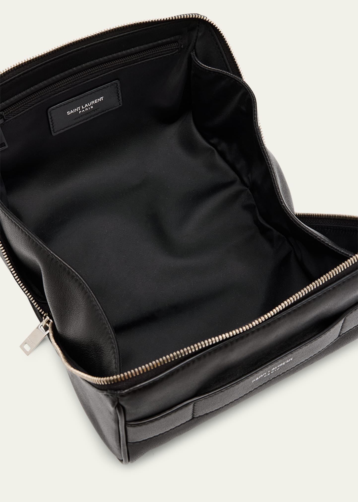 Men's Small Cube Trousse Leather Toiletry Case - 3