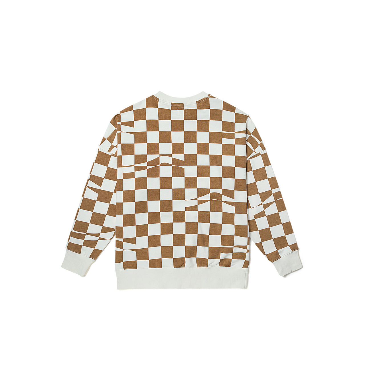(WMNS) Vans checkerboard Hoodie 'Brown White' VN00091HC1L - 2