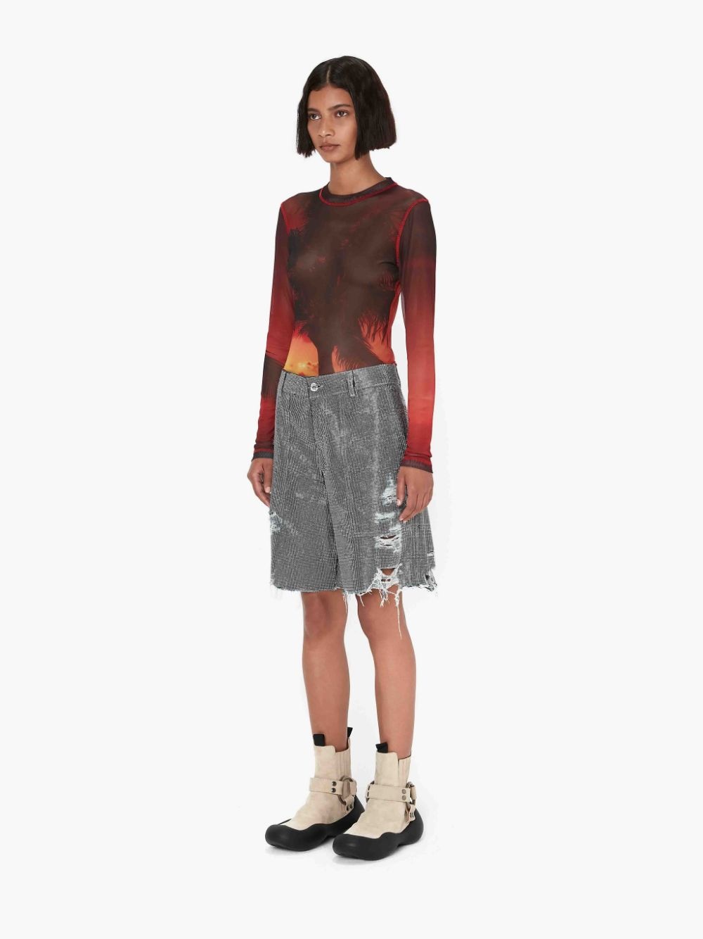 SUNSET PALM LONG SLEEVE TOP - 4