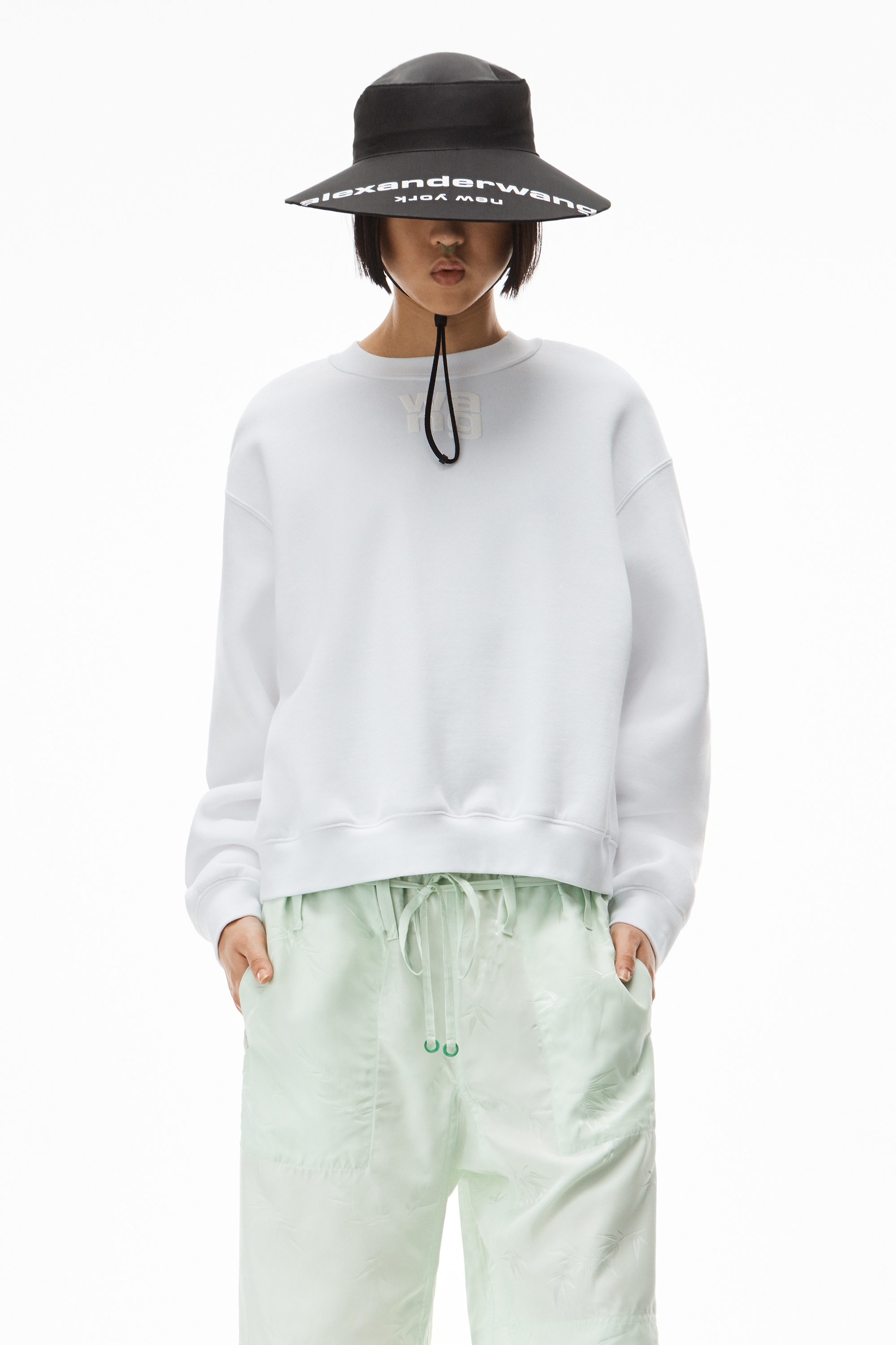 puff logo sweatshirt in structured terry - 2