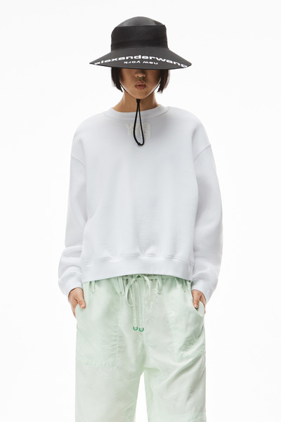 Alexander Wang puff logo sweatshirt in structured terry outlook