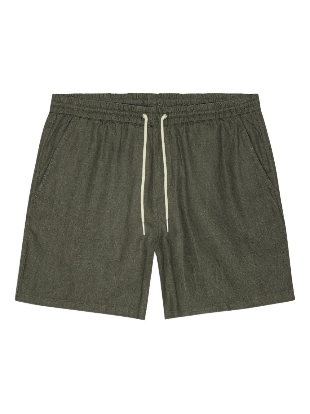 drawstring linen shorts - 1