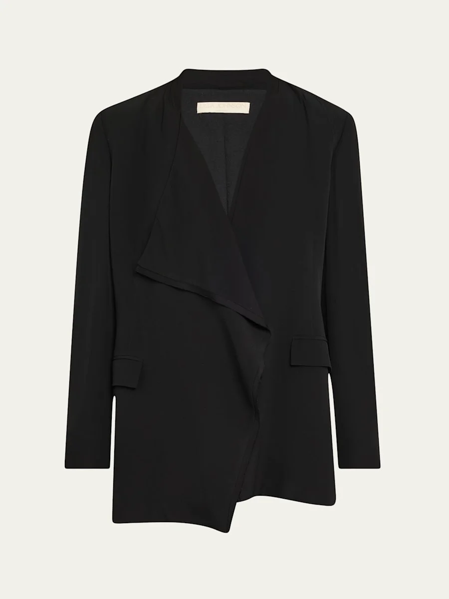 Elea Draped Front Jacket - 1