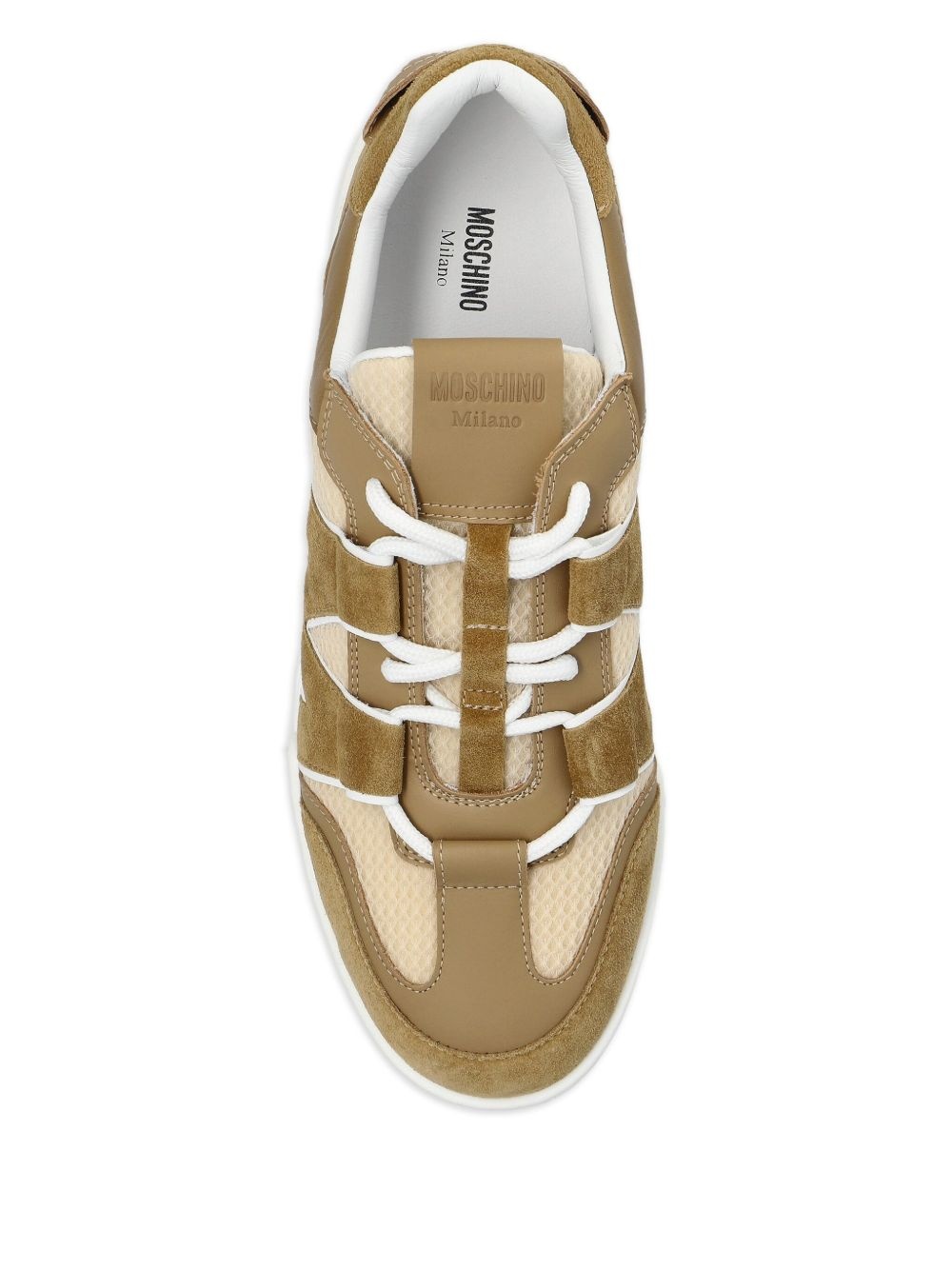 logo-debossed mesh sneakers - 4