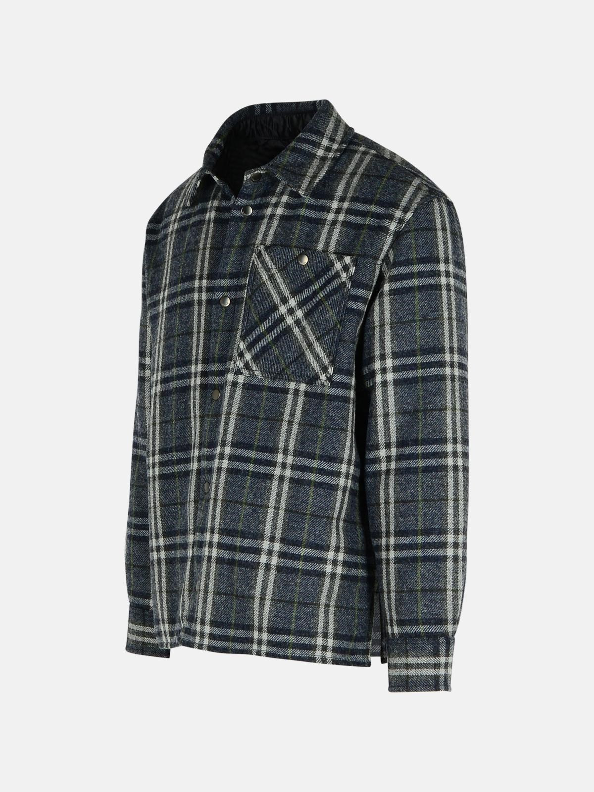 BLUE WOOL SHIRT - 2