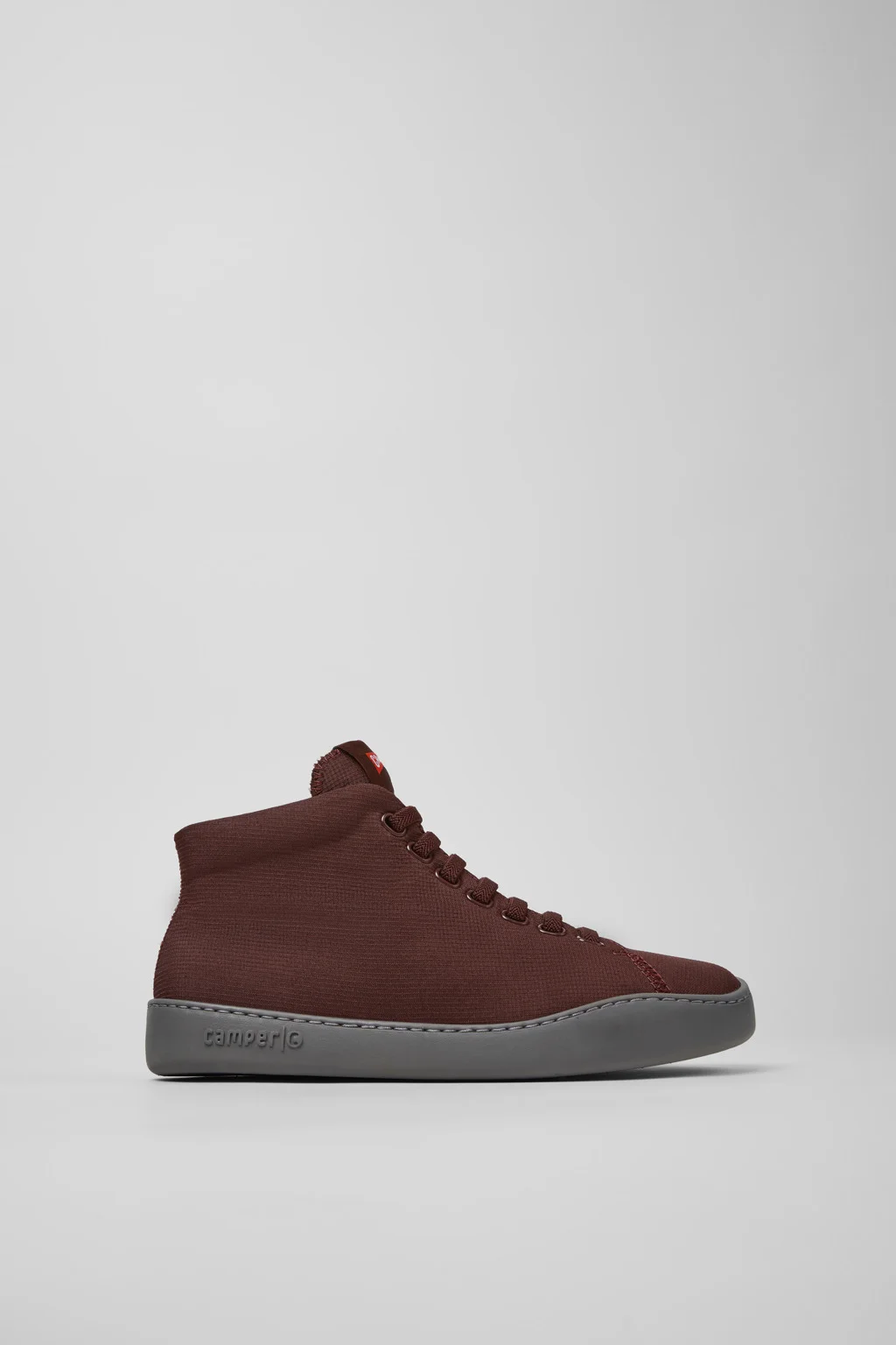 Peu Touring Burgundy Textile Sneaker Booties for Women. - 1