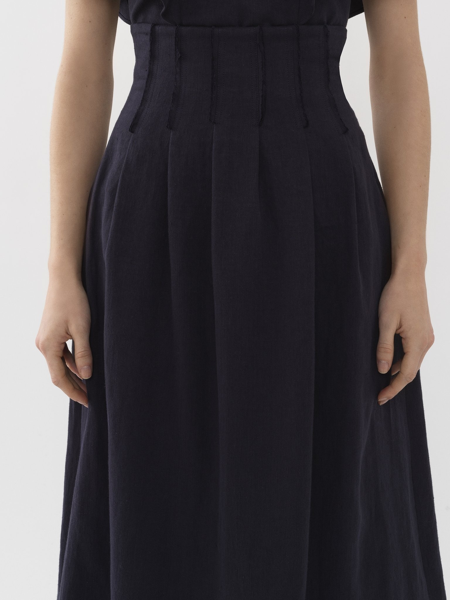 PLEATED MID-LENGTH SKIRT - 5