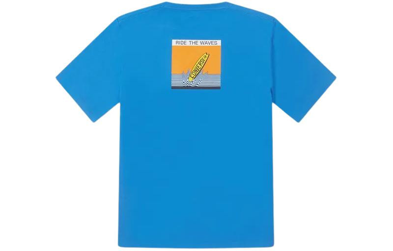Converse Converse Summer Verbiage T-Shirt 'Blue' 10027218-A02 outlook