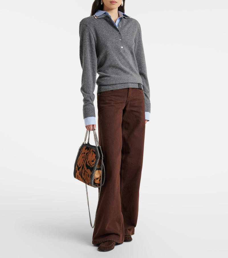 Stella McCartney Falabella Small animal-print tote bag outlook