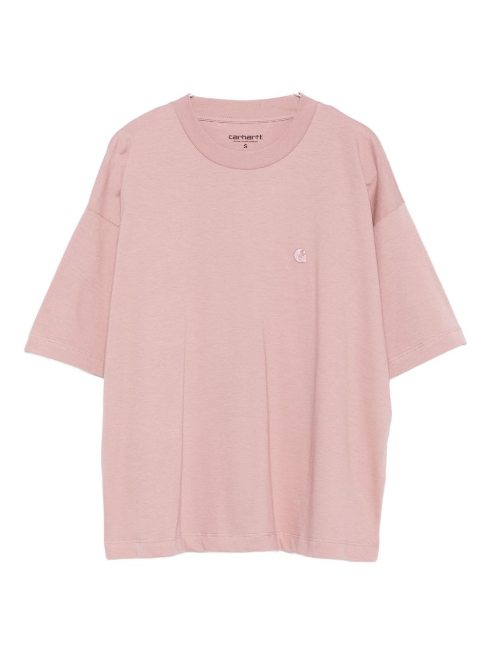 logo-embroidered short-sleeve T-shirt - 1