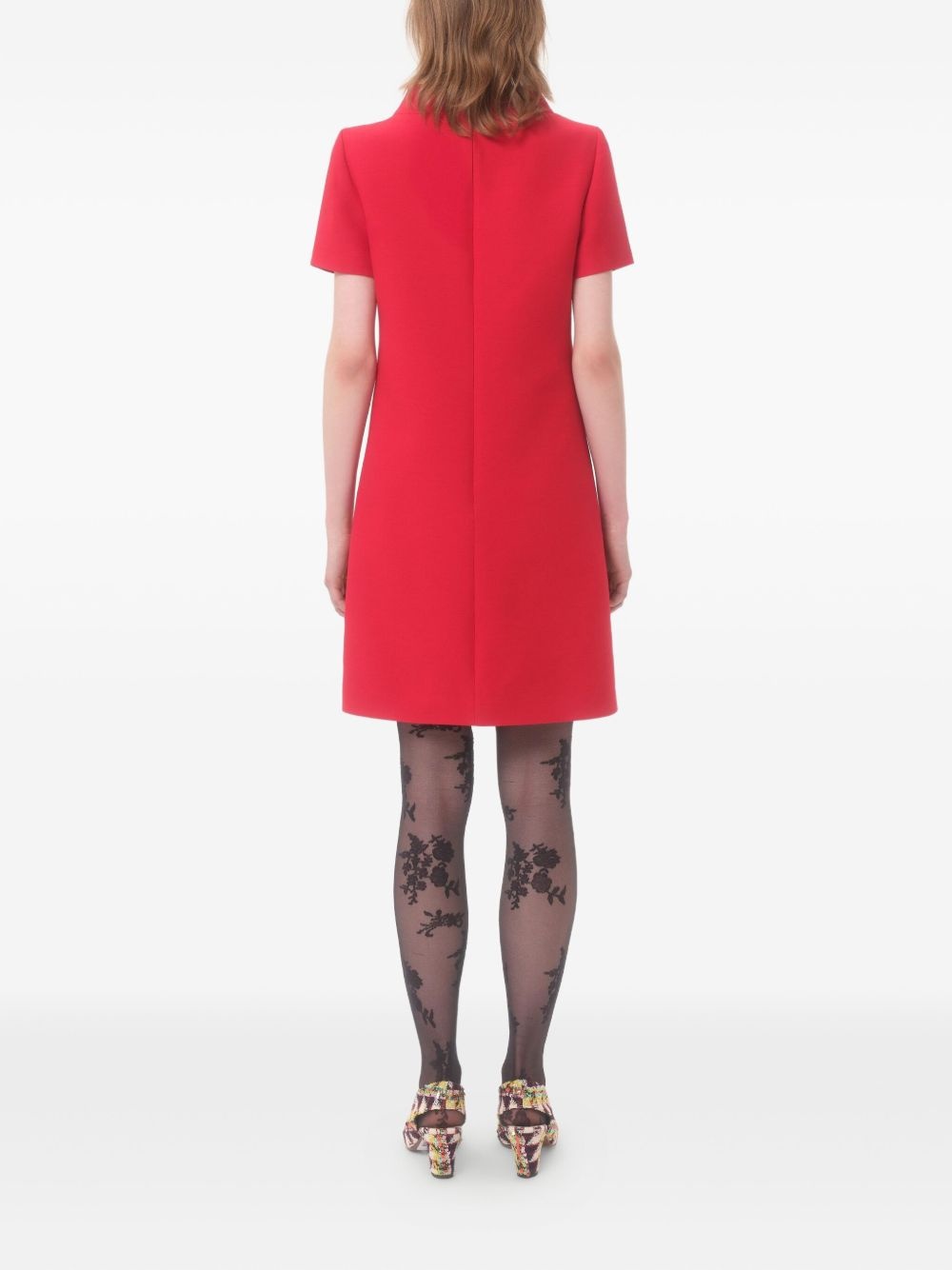 crepe mini dress - 4