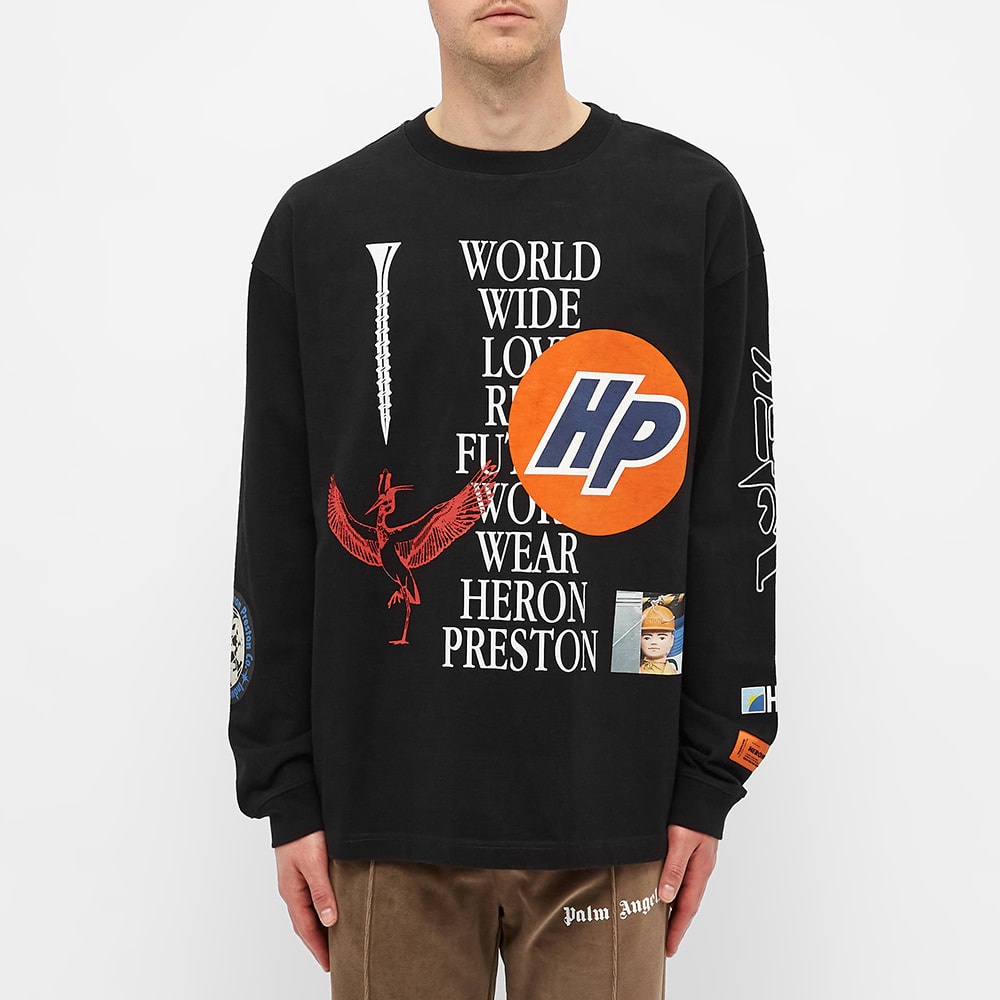 Heron Preston Long Sleeve Collage Tee - 3