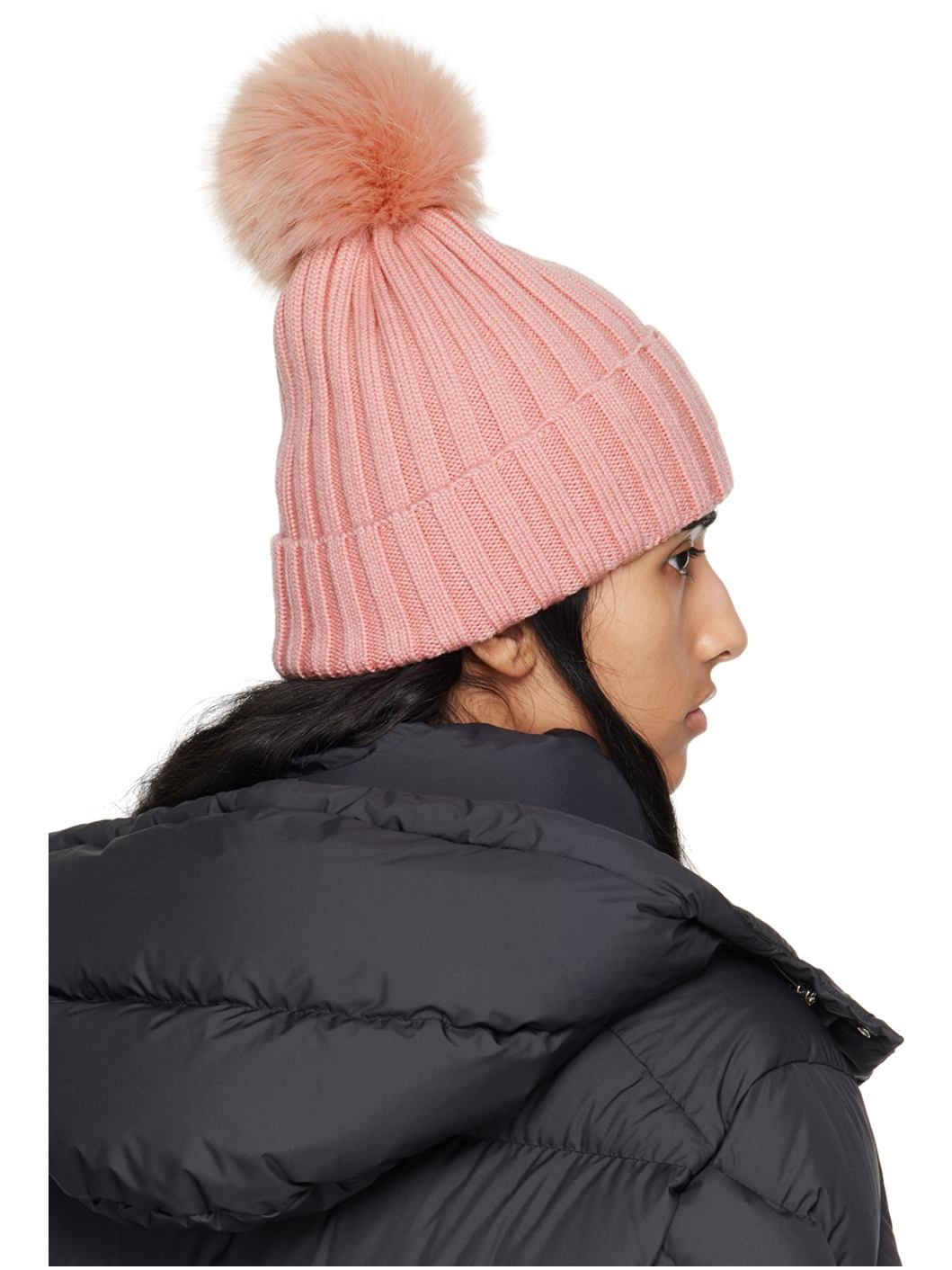 Pink Pom Pom Beanie - 3