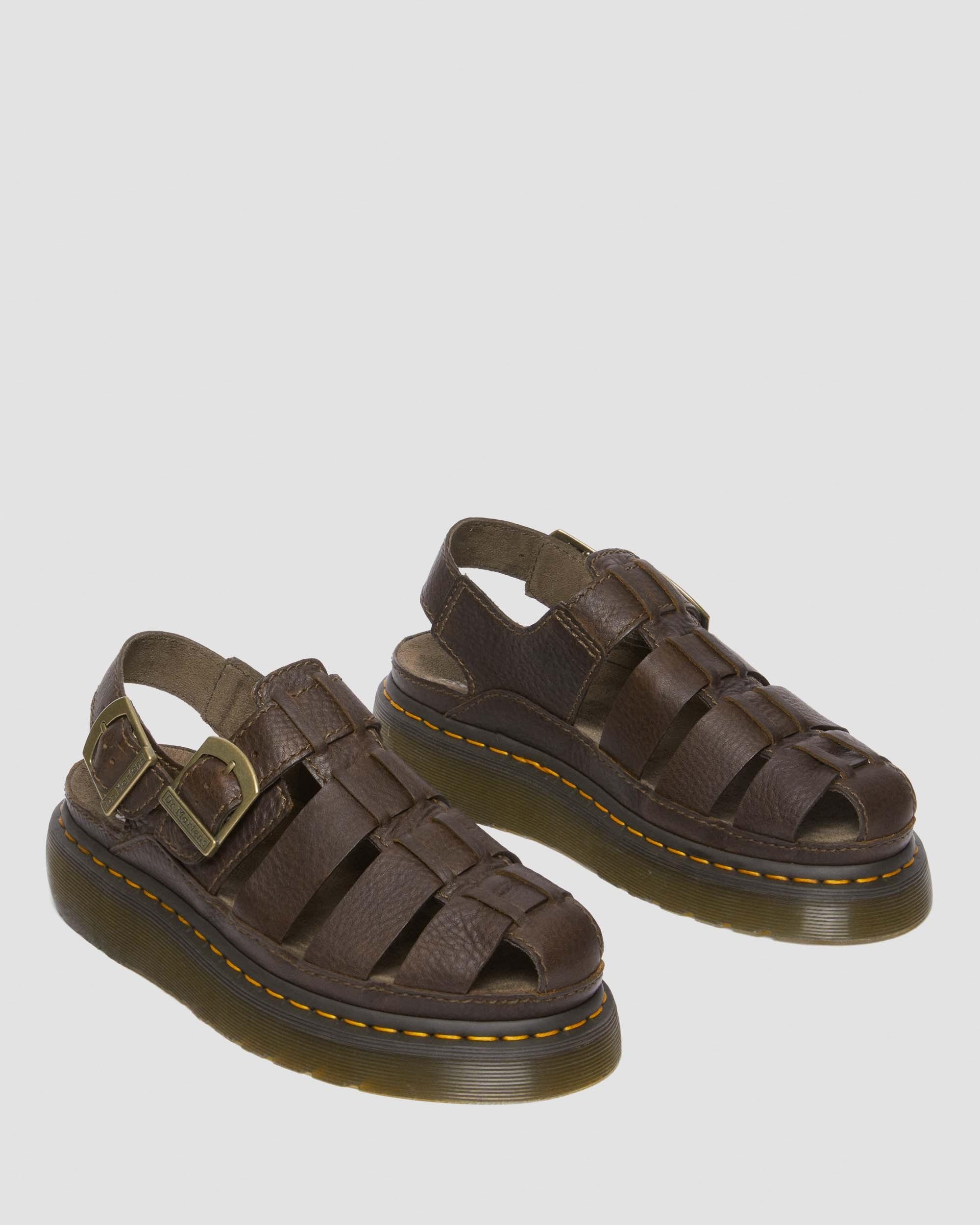 Wrenlie Grizzly Leather Fisherman Sandals - 9