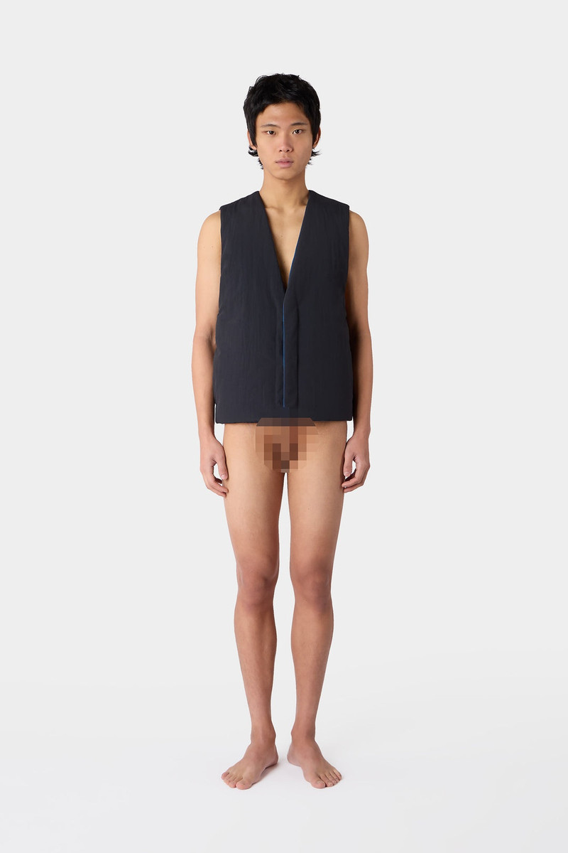 GILET / dark blue & dark grey 6