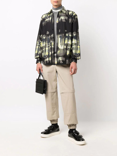 MSGM high neck logo sweatshirt outlook