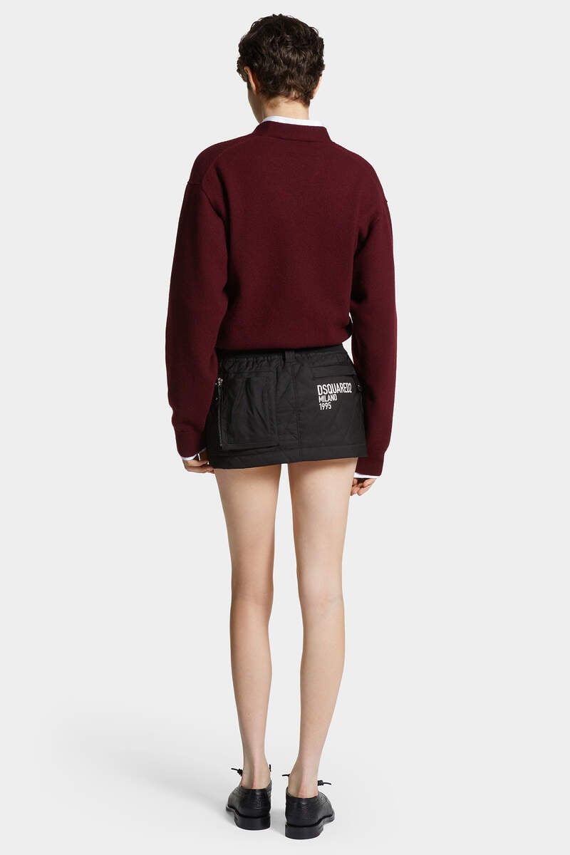 QUILTED MINI SKIRT - 4
