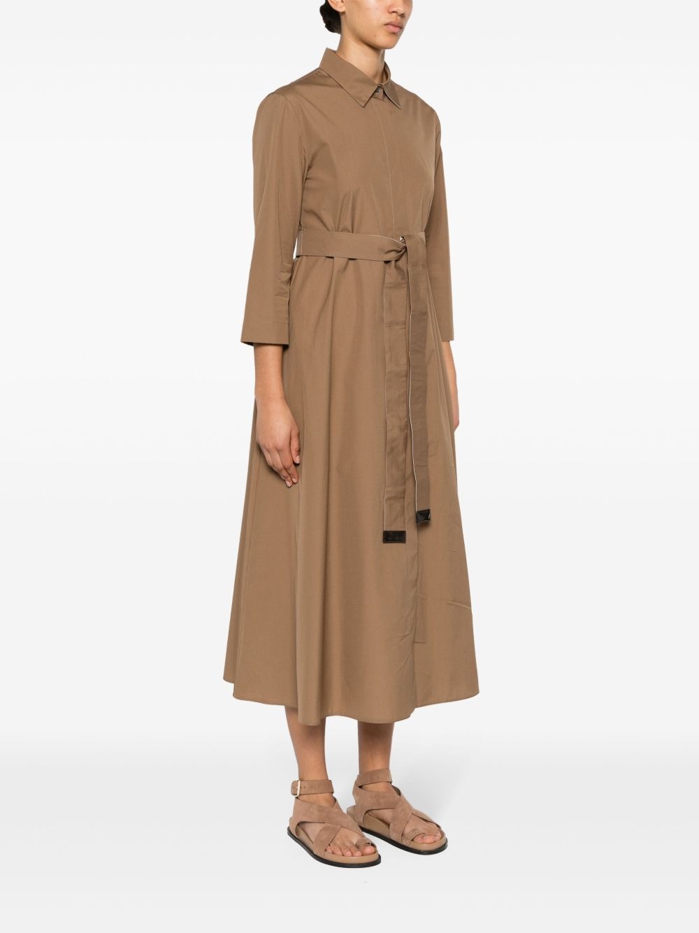 A-line shirt dress - 3