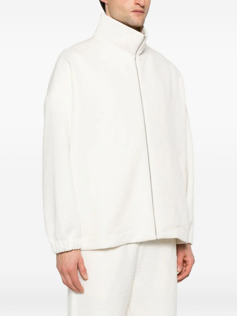 high-neck zip-up jacket - 3
