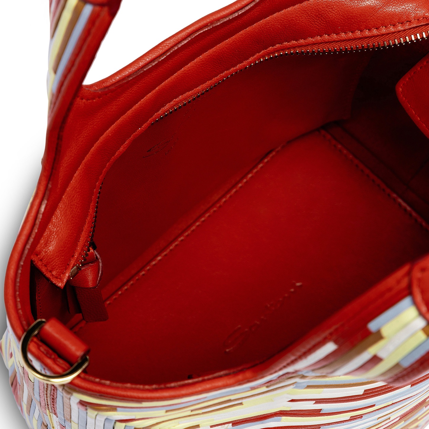 Multicolor leather handbag - 6