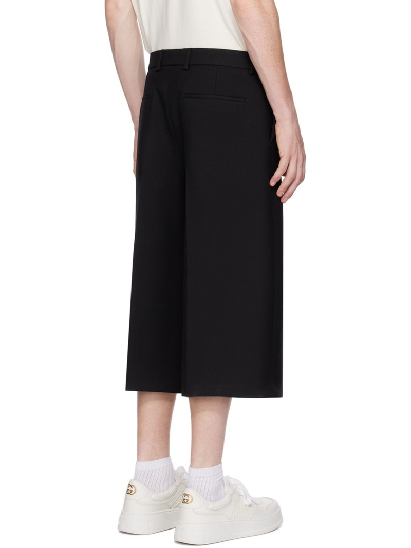 Black Creased Shorts 3