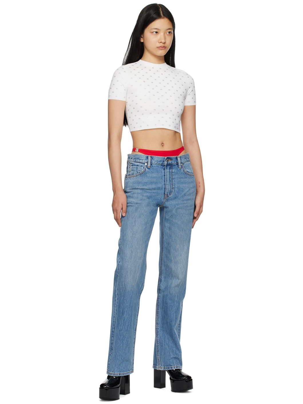 Alexander Wang low-rise thong jeans