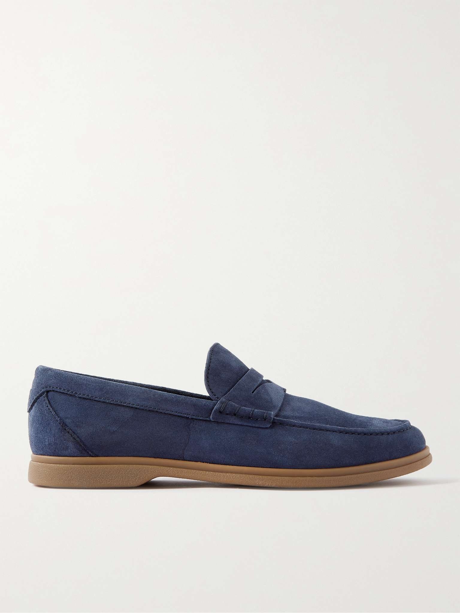 Suede Penny Loafers - 1