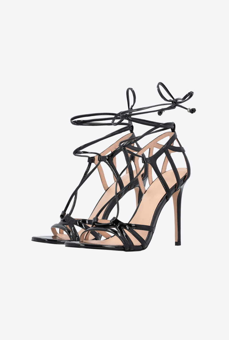 LAMINATED MIRROR-EFFECT SANDALS 6