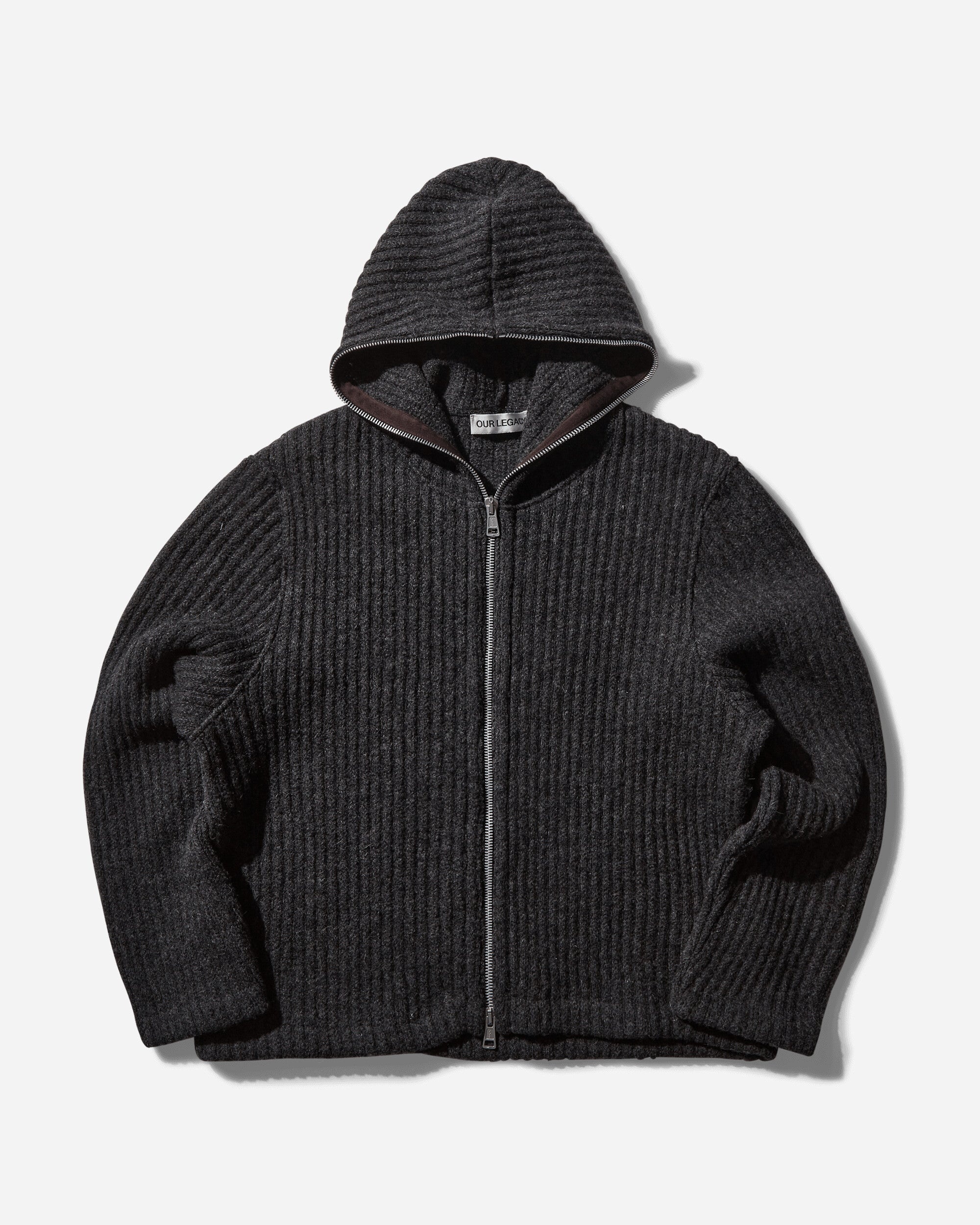Our Legacy Full Zip Hoodie Antracite | slamjam | REVERSIBLE