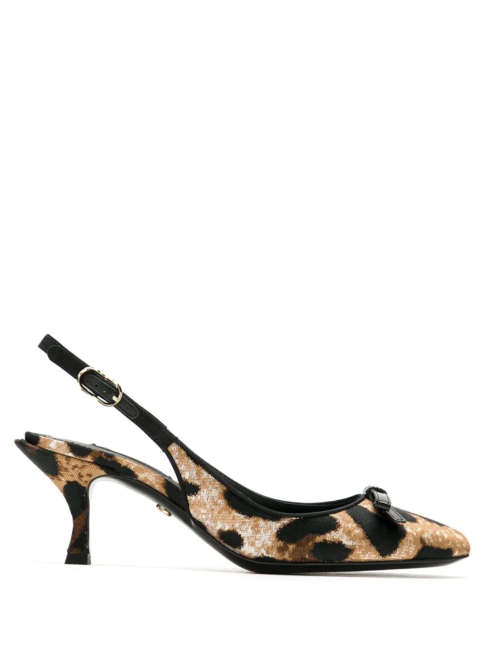 Lori leopard-print slingback pumps - 1