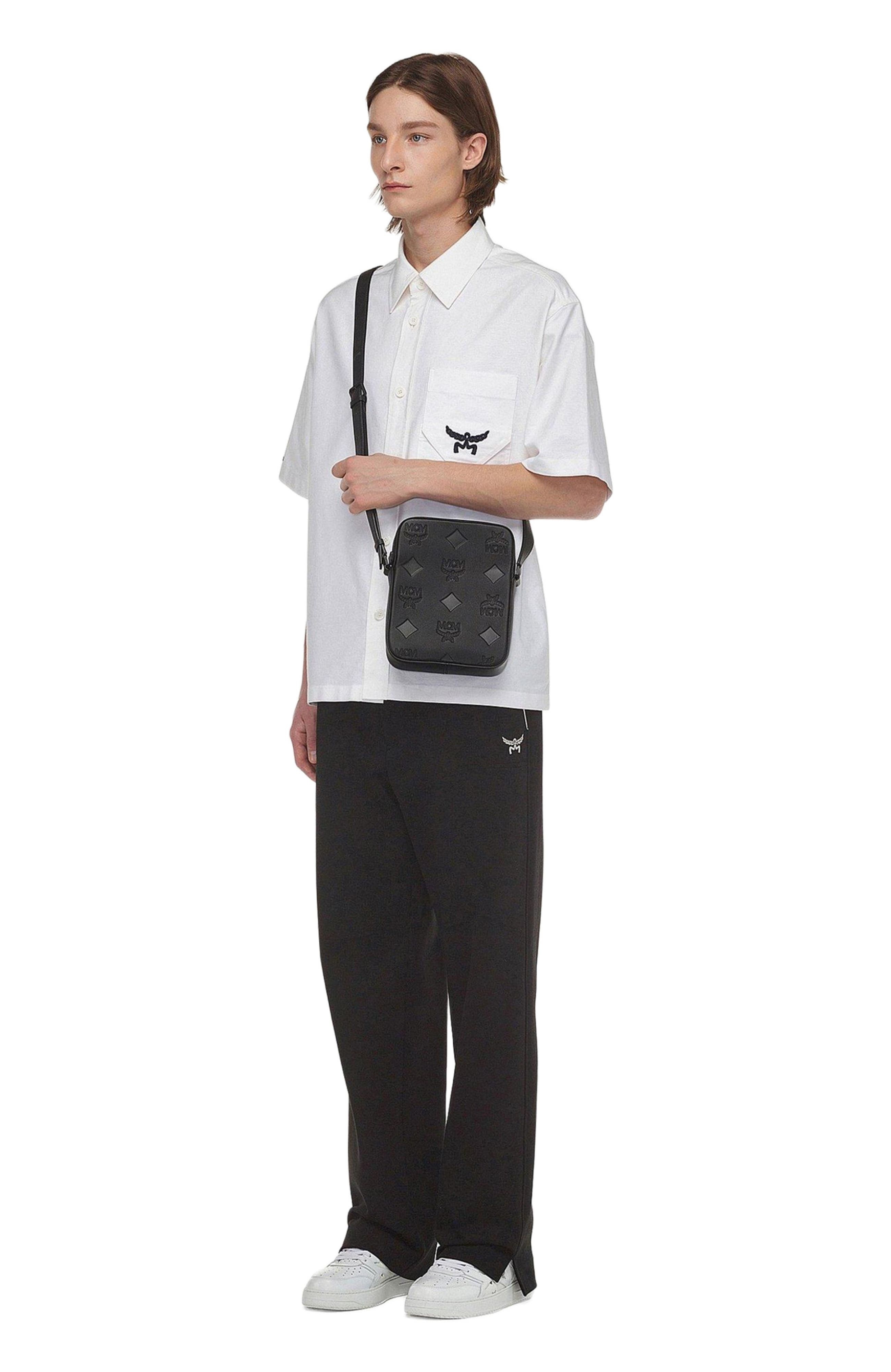 MCM Klassik Crossbody in Maxi Monogram Leather in Black at Nordstrom - 6
